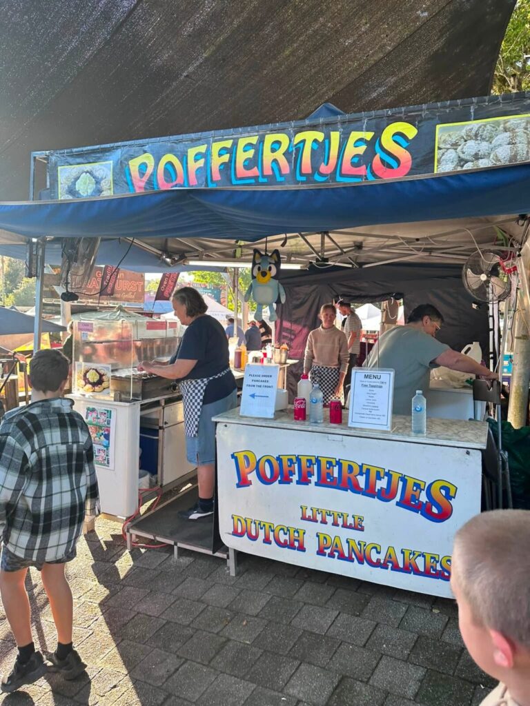 Poffertje stall at Eummundi markets