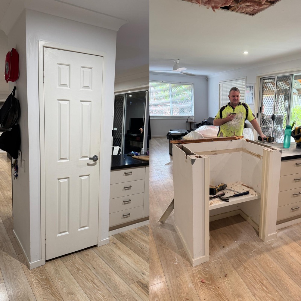 Kitchen pantry renovation before and after