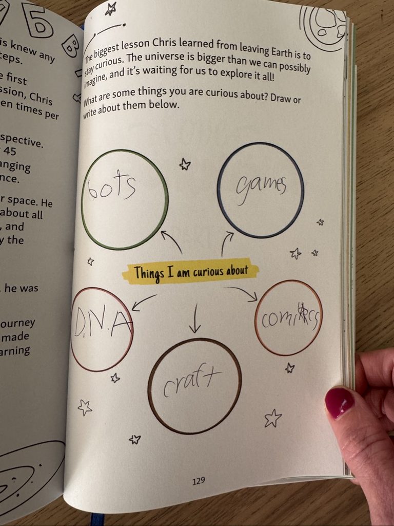 Big Life Journal activity about being curious
