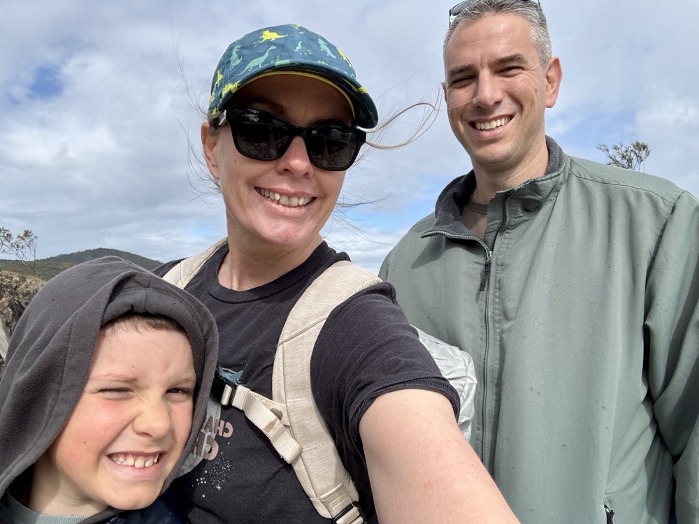 Family photo at Noosa National Park